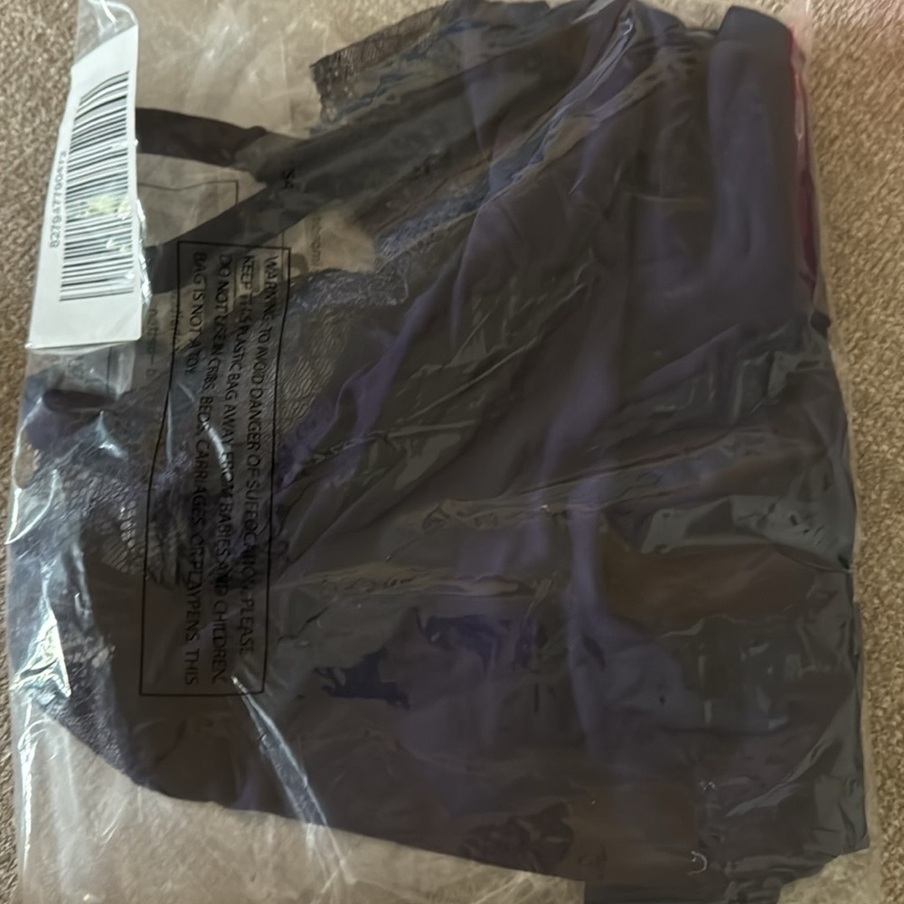 Colleen Lopez Navy Blue Lace Chest Trim Tank Cami Pull over XXS - Picture 2 of 2